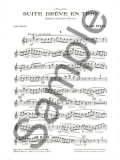 Suite Breve en Trio von Eugene Bozza für Holzbläser Trio im Alle Noten Shop kaufen