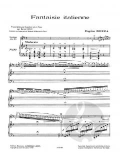 Fantaisie Italienne von Eugene Bozza 