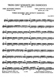 370 Exercices de Doigtes von James Brown für Oboe im Alle Noten Shop kaufen