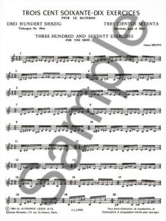 370 Exercices de Doigtes von James Brown für Oboe im Alle Noten Shop kaufen