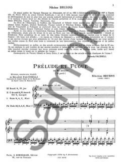 Prelude et Fugue En Mi Mineur (Petit) von Nicolaus Bruhns 