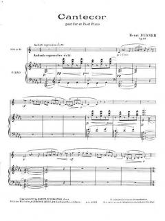 Cantecor op. 77 von Henri Busser für Horn und Klavier
