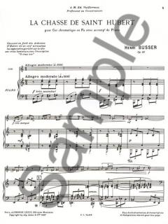 Chasse de Saint Hubert von Henri Busser für Horn und Klavier