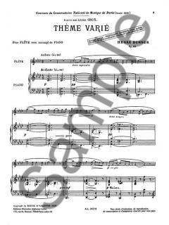 Theme Varie Op. 68 von Henri Busser 