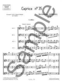 Caprice pour 4 Altos: Caprice no. 35 von Bartolommeo Campagnoli 
