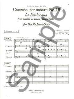 Canzona Per Sonare Nr. 18 