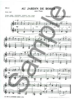 Au Jardin Des Roses Ciel De Marbre Gris et Bleu Argent von Thierry Carré-Chesneau 