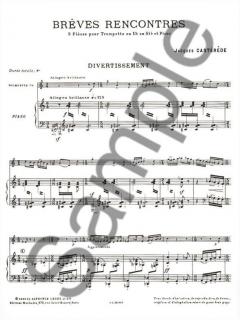 Breves Rencontres von Jacques Castérède für Trompete in C oder B und Klavier im Alle Noten Shop kaufen
