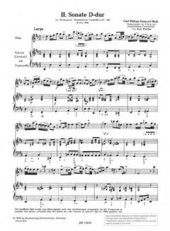6 Sonaten Wq 126 von Carl Philipp Emanuel Bach für Flöte und Klavier im Alle Noten Shop kaufen
