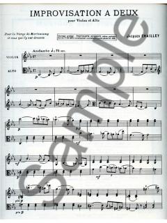 Improvisation a Deux von Jacques Chailley 