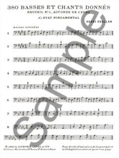 380 Basses et Chants Donnes Vol. 01 von Henri Challan 
