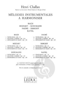 Melodies Instrumentales à Harmoniser Vol. 16: Ravel von Henri Challan 