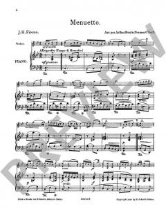 Menuetto von Joseph-Hector Fiocco (Download) 