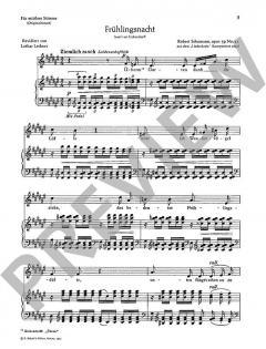 Mondnacht & Frühlingsnacht op. 39/5 & op. 39/12 von Robert Schumann (Download) 