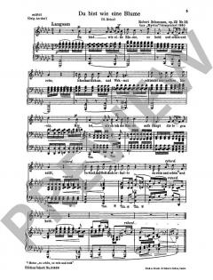 Widmung / Du bist wie eine Blume op. 25/1 und 24 von Robert Schumann (Download) 
