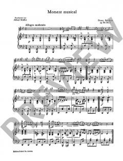 Moment Musical op. 94/3 von Franz Schubert (Download) 