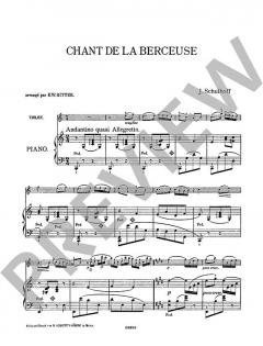 Chant de la Berceuse op. 43/2 von Julius Schulhoff (Download) 