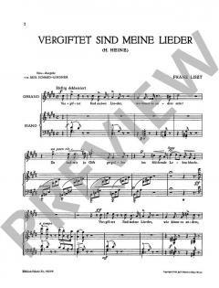 Vergiftet sind meine Lieder von Franz Liszt (Download) 
