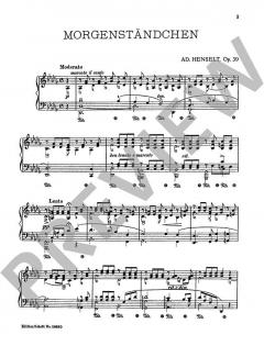 Morgenständchen op. 39 von Adolph Henselt (Download) 