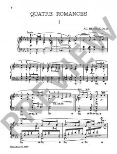 Romances op. 18 von Adolph Henselt (Download) 