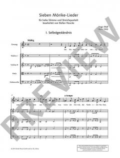 Sieben Mörike-Lieder von Hugo Wolf (Download) 