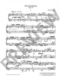 10 Inventions op. 73 von Nikolai Kapustin (Download) 