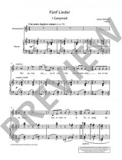 Fünf Lieder von Anno Schreier (Download) 