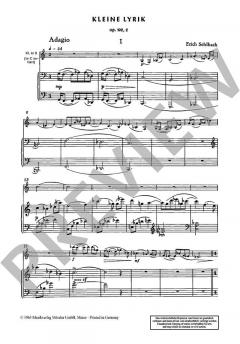 Kleine Lyrik op. 102/2 von Erich Sehlbach (Download) 