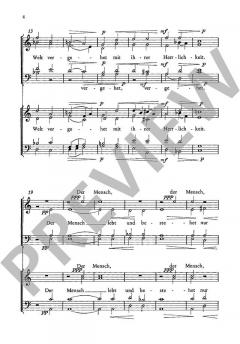 Der Mensch lebt und bestehet nur eine kleine Zeit von Max Reger (Download) 