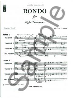 Chase Rondo Mfb236 8 Trombones Score & Parts 