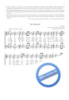 Des Abends / Erlaube mir / Abschied vom Walde von Johannes Brahms (Download) 