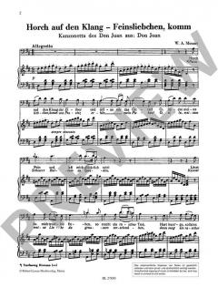 Horch auf den Klang - Feinsliebchen, komm an's Fenster von Wolfgang Amadeus Mozart (Download) 