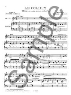 14 Melodies No. 7 von Ernest Chausson 