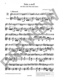 Suite e-Moll von Jean Baptiste Loeillet de Gant (Download) 