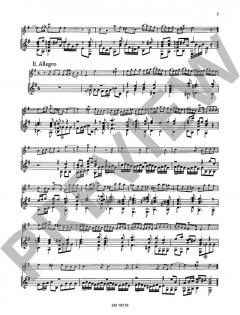 Suite e-Moll von Jean Baptiste Loeillet de Gant (Download) 