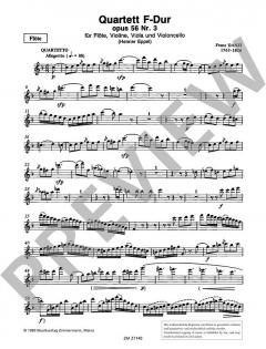 Quartett F-Dur op. 56/3 von Franz Danzi (Download) 
