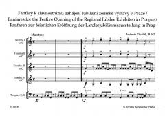 Fanfaren zur feierlichen Eröffnung der Landesjubiläumsausstellung in Prag von Antonín Dvořák 