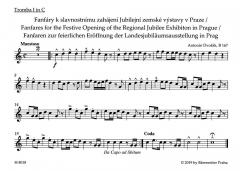 Fanfaren zur feierlichen Eröffnung der Landesjubiläumsausstellung in Prag von Antonín Dvořák 