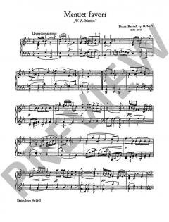 Menuett Favori von Franz Bendel 