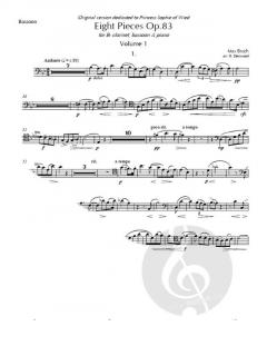 Eight Pieces Volume 1 op.83 von Max Bruch 