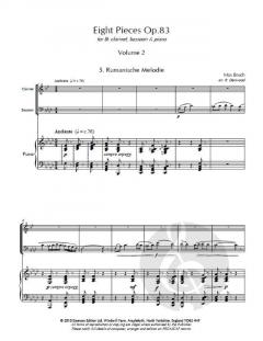 Eight Pieces Volume 2 op.83 von Max Bruch 