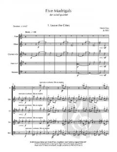 Five Madrigals von Henk Kox 