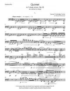 Quintet op.10 von Samuel Coleridge-Taylor 