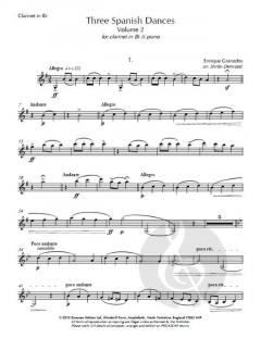 Three Spanish Dances, Volume 2 von Enrique Granados 