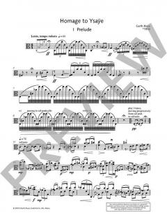 Homage to Ysaÿe von Garth Knox 