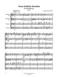 Neun festliche Intraden von Lothar Graap 