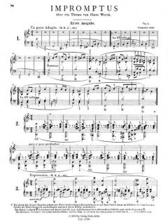 Impromptus (Fassungen 1833 und 1850) op. 5 von Robert Schumann 