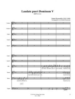 Laudate pueri Dominum V von Johann Rosenmüller 