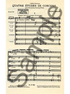 Marius Constant: 4 Etudes de Concert 