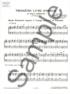 Livre D'Orgue No.3 von Michel Corrette 